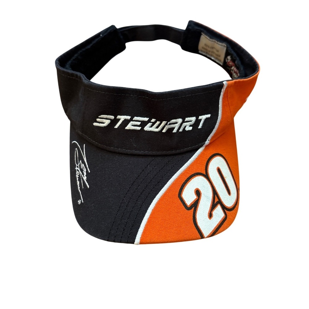 Chase Authentics Visor Unisex Black Orange Tony Stewart 20 Racing Hat SIZE OSFM